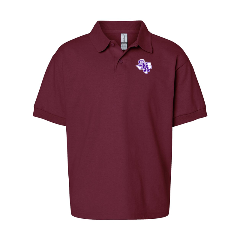 Youth Stephen F. Austin Lumberjacks Gildan Dry Blend Jersey Polo